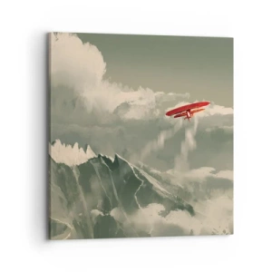 Bild auf Leinwand - Leinwandbild - Furchtloser Pionier - 70x70 cm