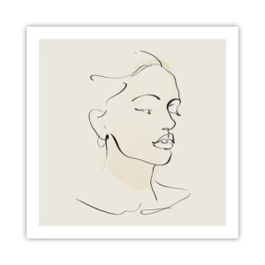 Poster - Eine bestimmte Linie - 60x60 cm