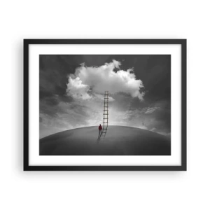 Poster in einem schwarzem Rahmen - Alles ist möglich - 50x40 cm