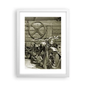 Poster in einem weißen Rahmen - Im Schuppen von Onkel Władek - 30x40 cm