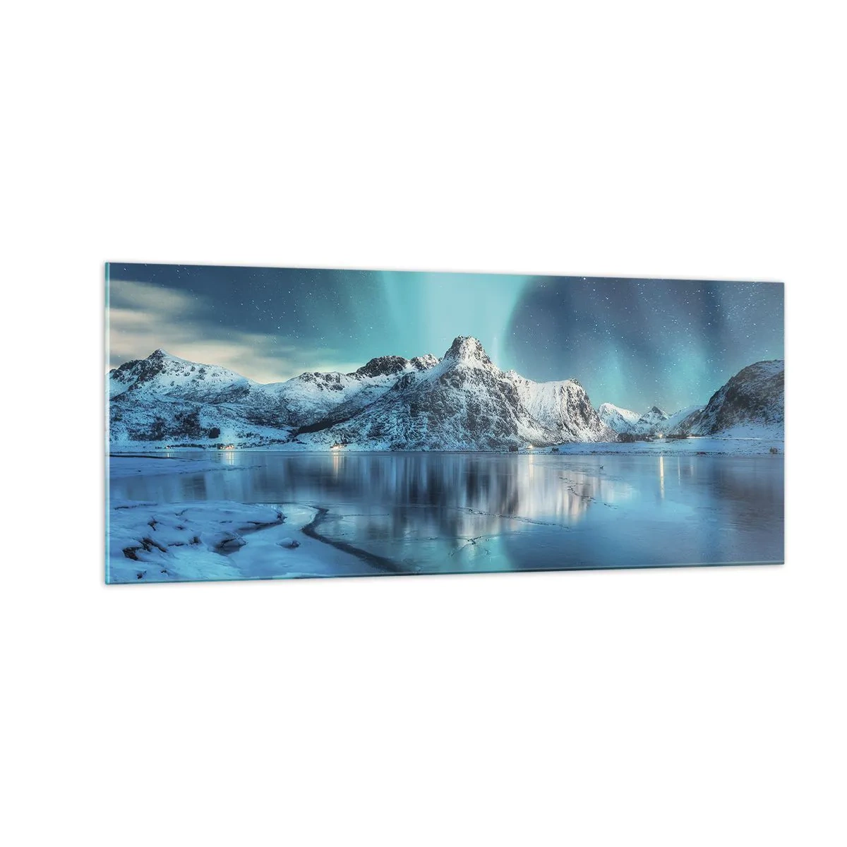 Glasbild - Bild auf glas - Lichtnacht - 100x40 cm