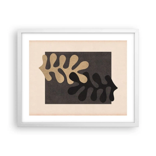 Poster in einem weißen Rahmen - Abwesenheit und Ergänzung - 50x40 cm