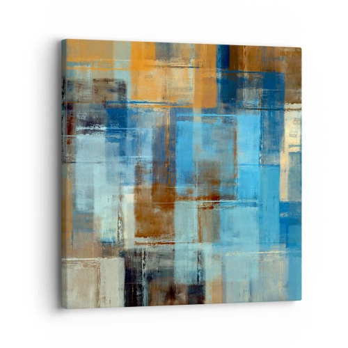 Bild auf Leinwand - Leinwandbild - Durch den blauen Schleier - 30x30 cm