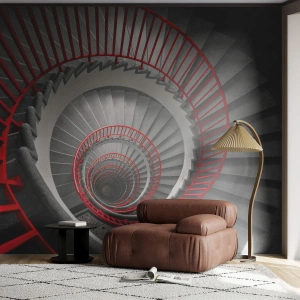 Selbstklebende Fototapete Deluxe Sticker - Architekturspaß - Die Architektur, Treppe, Industriell - 250x175 cm