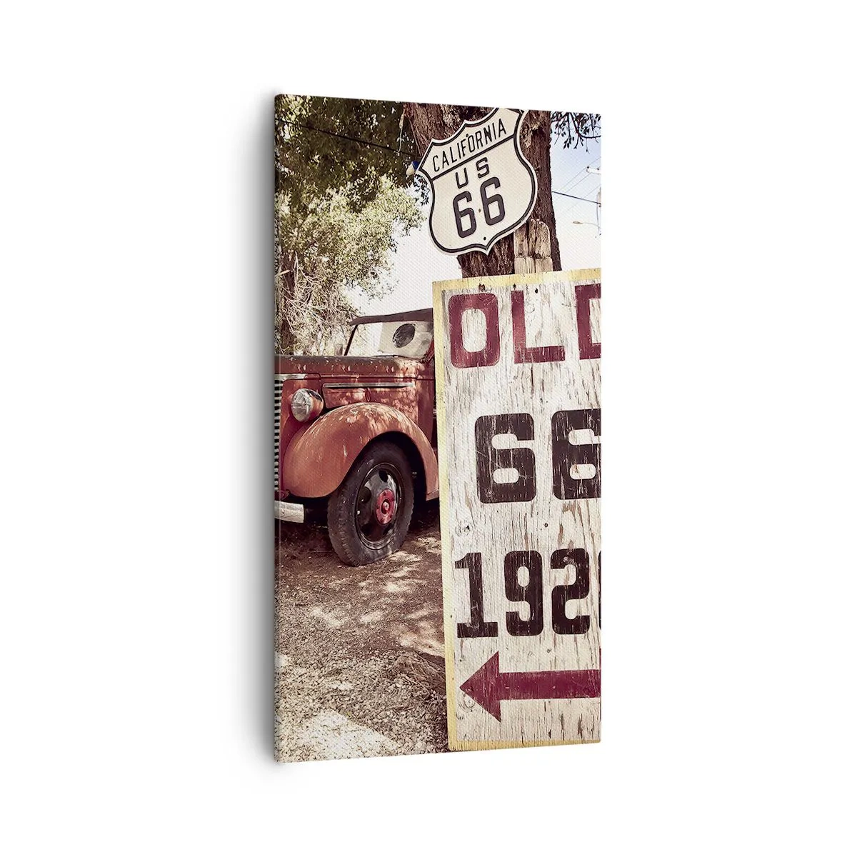 Bild auf Leinwand - Leinwandbild - Die Legende der amerikanischen Provinz - 55x100 cm