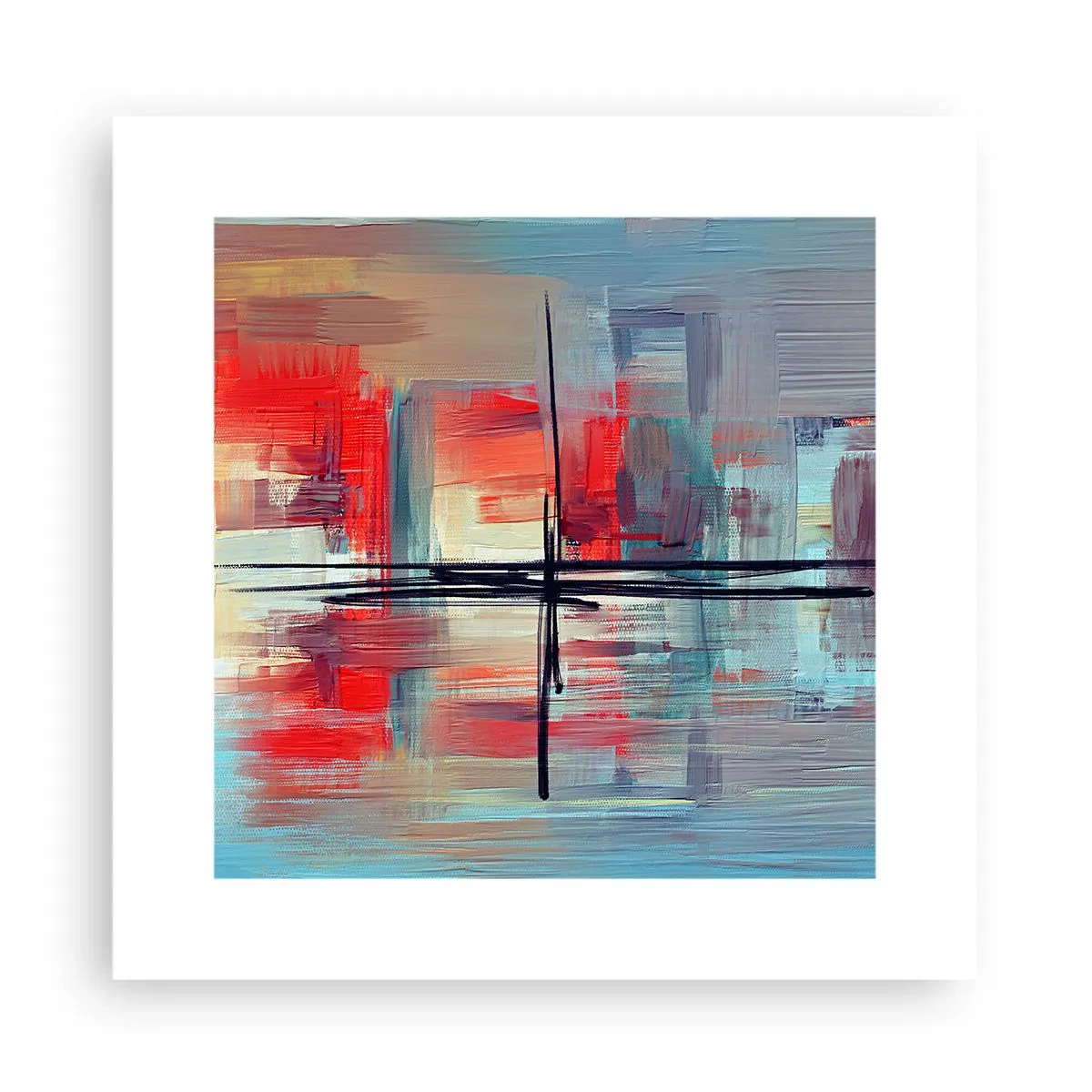 Poster - Landschaft in einer unbekannten Dimension - 30x30 cm