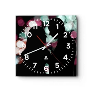 Wanduhr - Glasuhr - Jawohl! - 30x30 cm