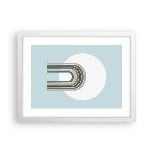 Poster in einem weißen Rahmen - Unwiderstehliche Anziehungskraft - 40x30 cm