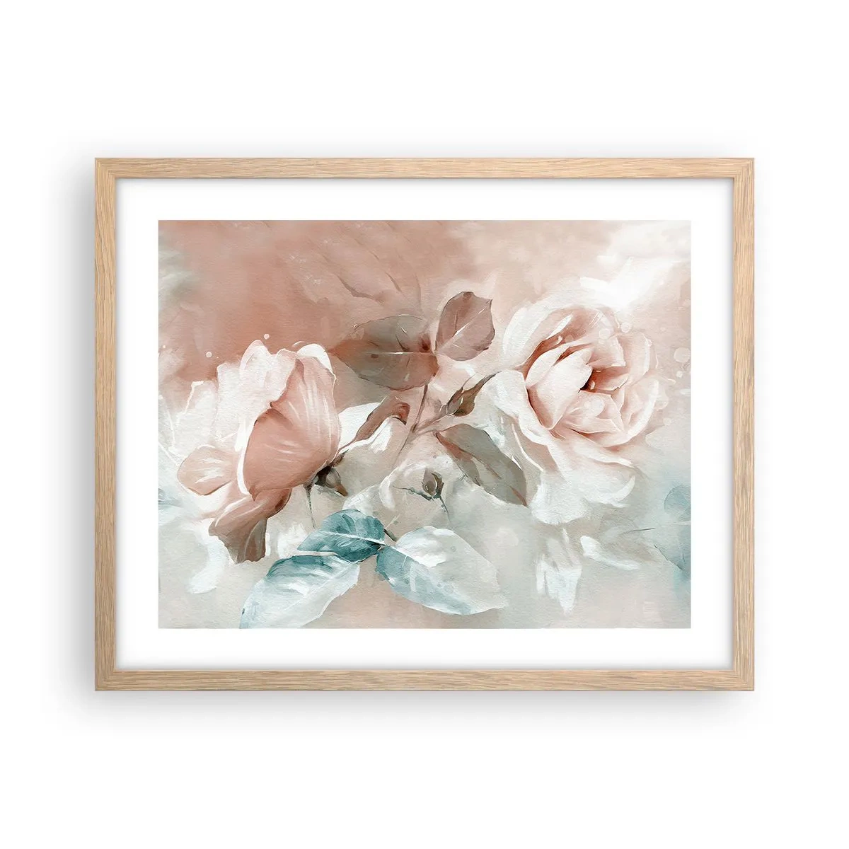 Poster in einem Rahmen aus heller Eiche - Geist der Romantik - 50x40 cm