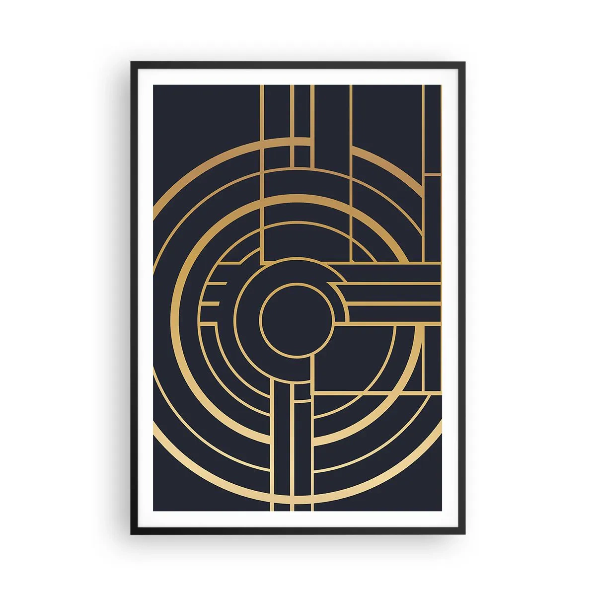 Poster in einem schwarzem Rahmen - Wendungen der Dinge - 70x100 cm