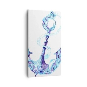 Bild auf Leinwand - Leinwandbild - Der Vertraute der Geheimnisse des Meeres - 55x100 cm