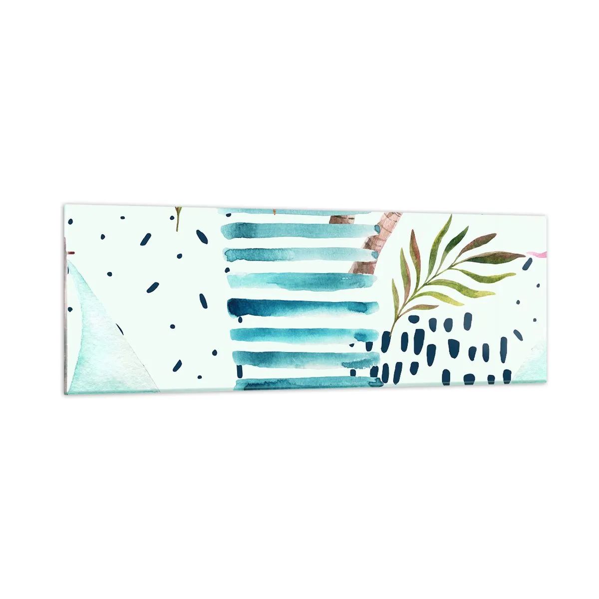 Glasbild - Bild auf glas - Urlaub unter Palmen - 90x30 cm