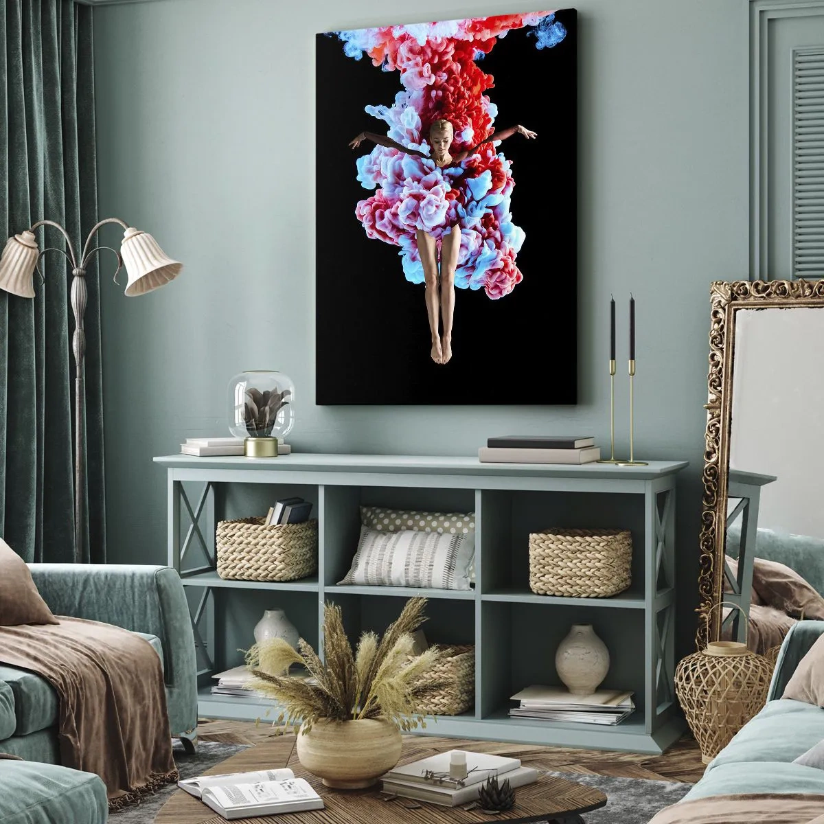 Bild auf Leinwand - Leinwandbild - In voller Blüte - 65x120 cm