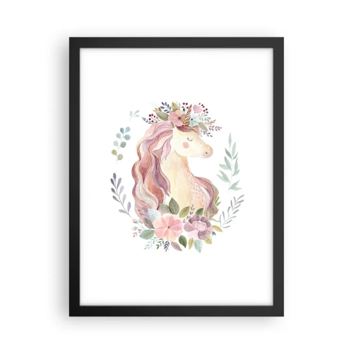 Poster in einem schwarzem Rahmen - Eine Einladung in die Welt der Märchen - 30x40 cm