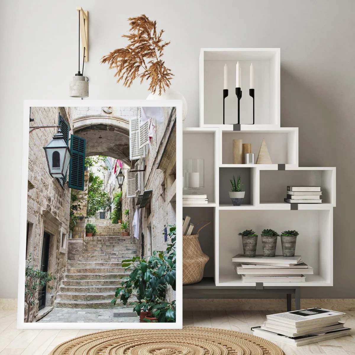 Poster - Eine bezaubernde Gasse - 40x50 cm