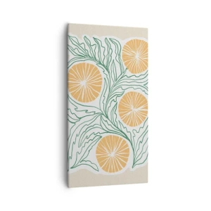 Bild auf Leinwand - Leinwandbild - Ethnisch mit einem Hauch von Abstraktion - 55x100 cm