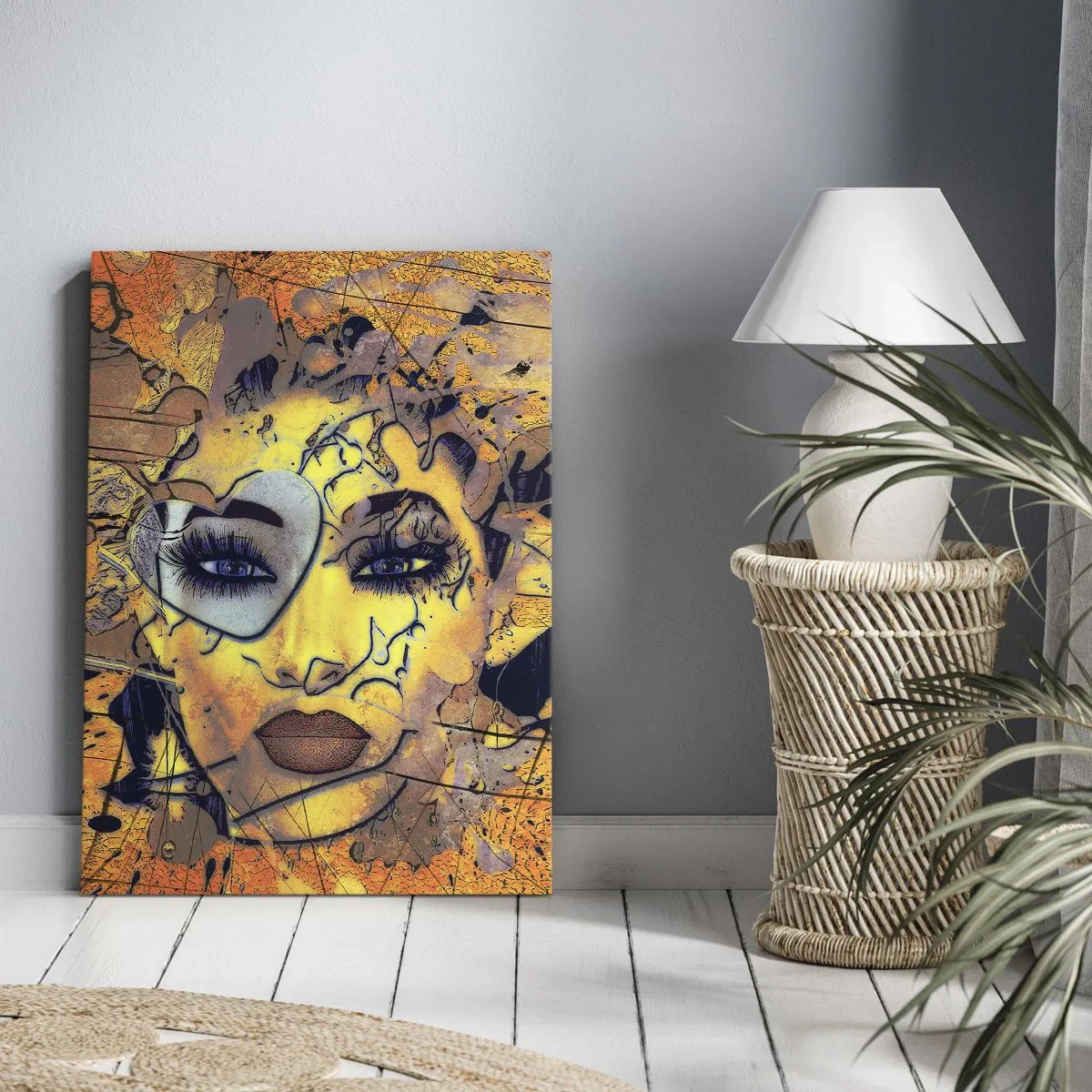 Bild auf Leinwand - Leinwandbild - Sonnige Schönheit - 45x80 cm