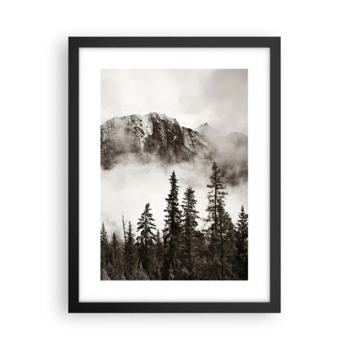 Poster in einem schwarzem Rahmen - Lineal aus Granit - 30x40 cm