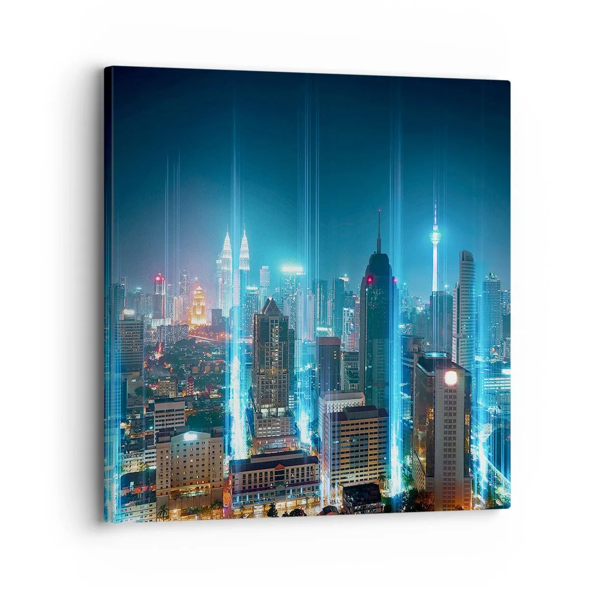 Bild auf Leinwand - Leinwandbild - Auf Berliner Art gegen den Himmel - 30x30 cm