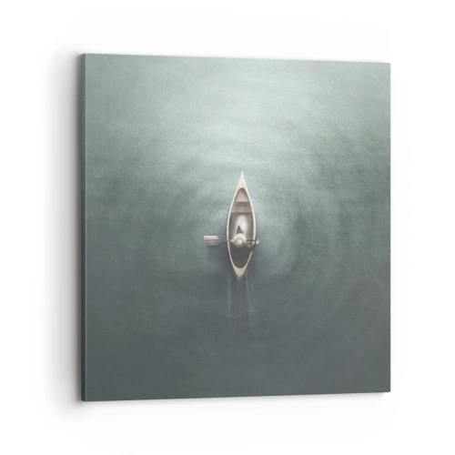 Bild auf Leinwand - Leinwandbild - Durch den Mondsee - 70x70 cm