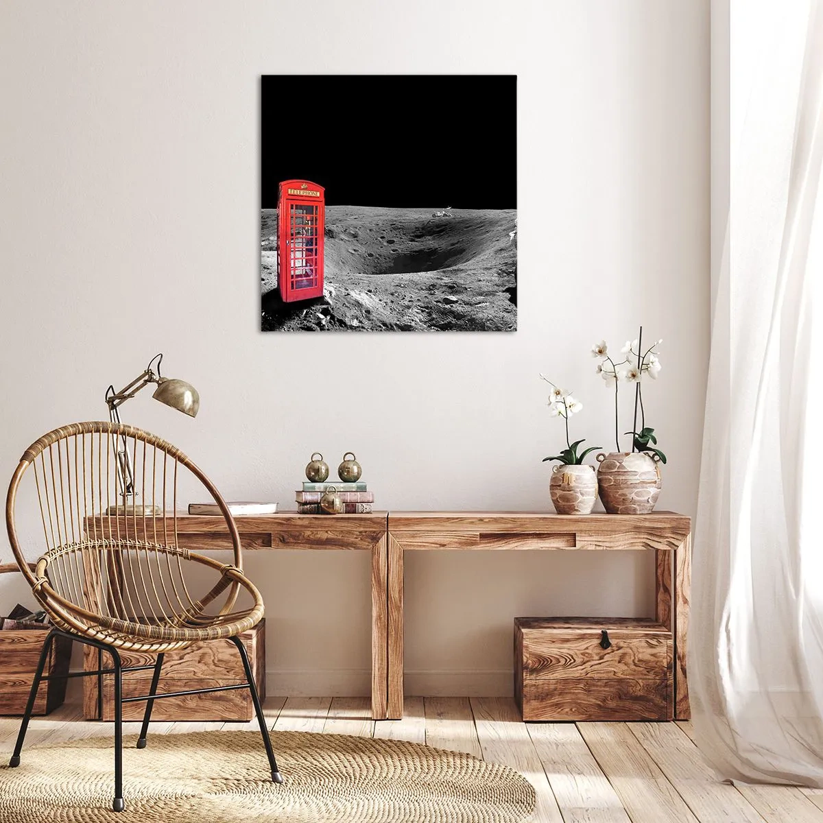 Bild auf Leinwand - Leinwandbild - Ein kosmischer Witz - 50x50 cm