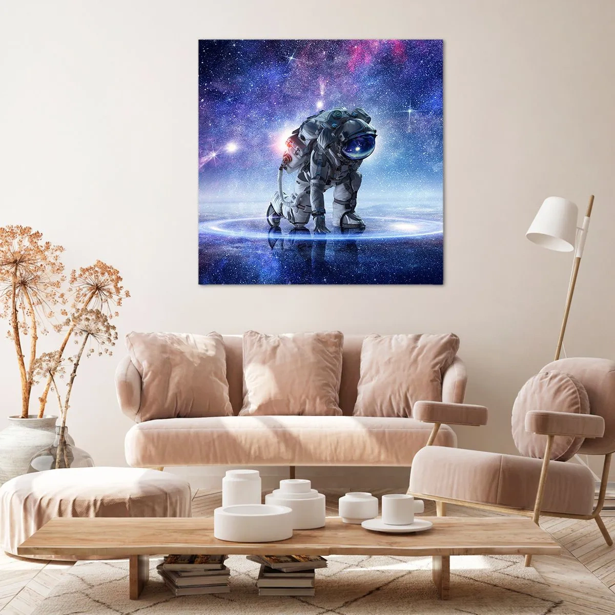 Bild auf Leinwand - Leinwandbild - Der Sternenhimmel über mir - 30x30 cm