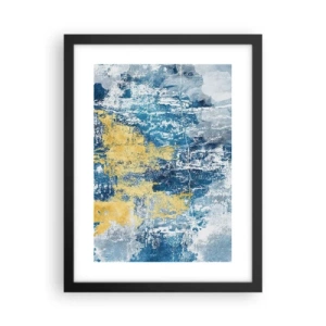 Poster in einem schwarzem Rahmen - Abstraktion voller Wetter - 30x40 cm