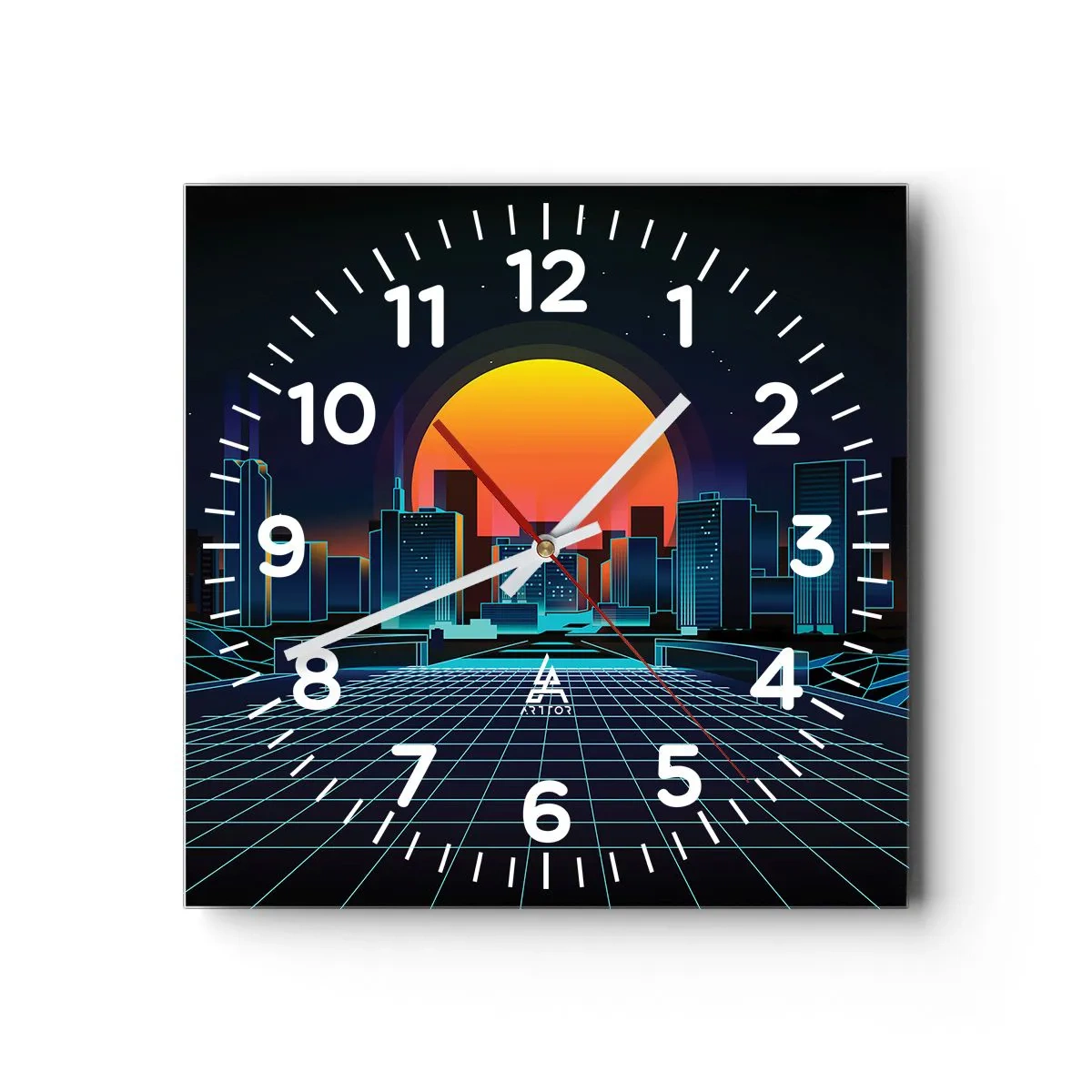 Wanduhr - Glasuhr - Willst du immer noch zu Real gehen? - 40x40 cm