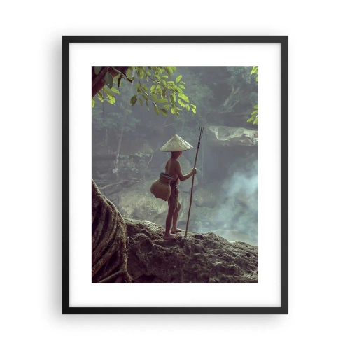 Poster in einem schwarzem Rahmen - Befreundet mit der Natur - 40x50 cm