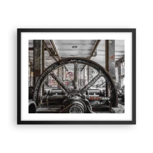 Poster in einem schwarzem Rahmen - Das geheime Leben der Fabrik - 50x40 cm