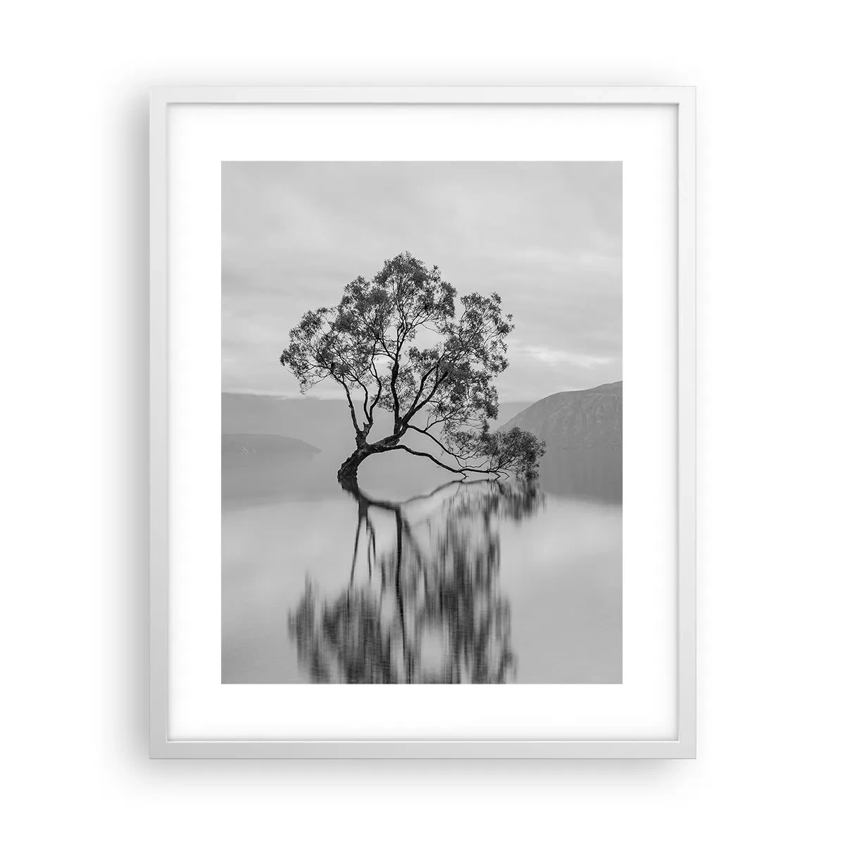 Poster in einem weißen Rahmen - Es gibt so ein Land - 40x50 cm