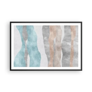 Poster in einem schwarzem Rahmen - Studie über Nähe - 91x61 cm