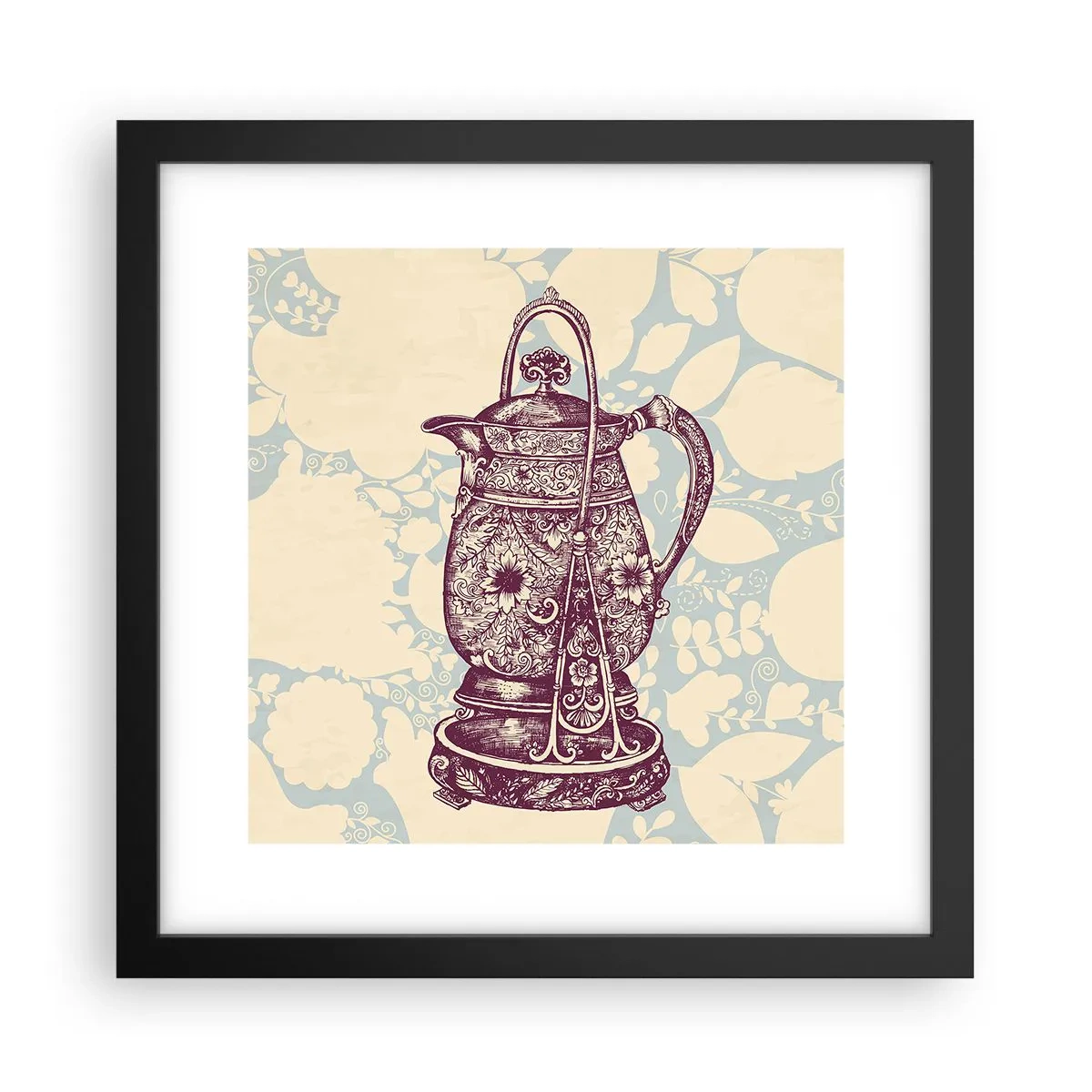 Poster in einem schwarzem Rahmen - Schönheit des Alltags - 30x30 cm