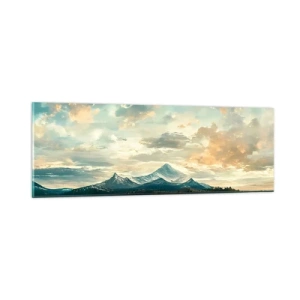 Glasbild - Bild auf glas - Unter dem Schutz des Himmels - 90x30 cm