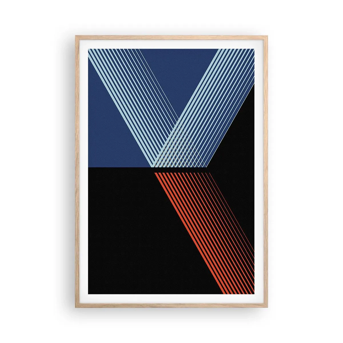 Poster in einem Rahmen aus heller Eiche - Eine einfache Geschichte - 70x100 cm