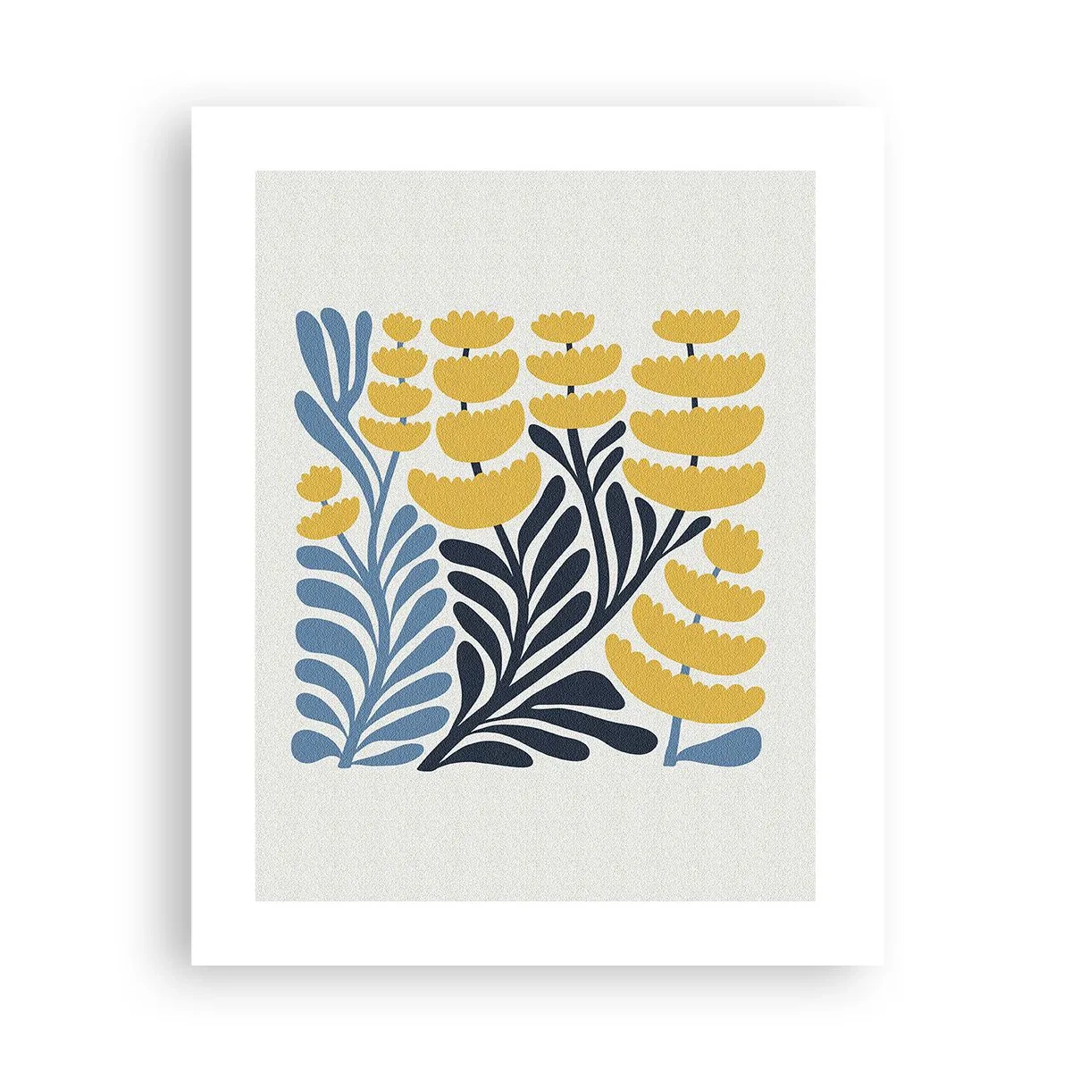 Poster - Sonniges Blumenbeet - 40x50 cm