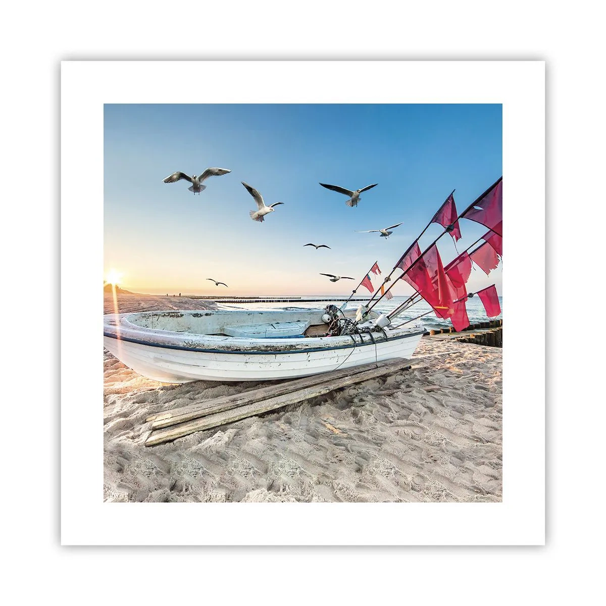 Poster - Wohlverdiente Ruhe - 40x40 cm