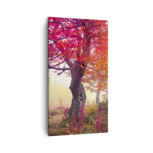 Bild auf Leinwand - Leinwandbild - Blühende Raserei - 45x80 cm