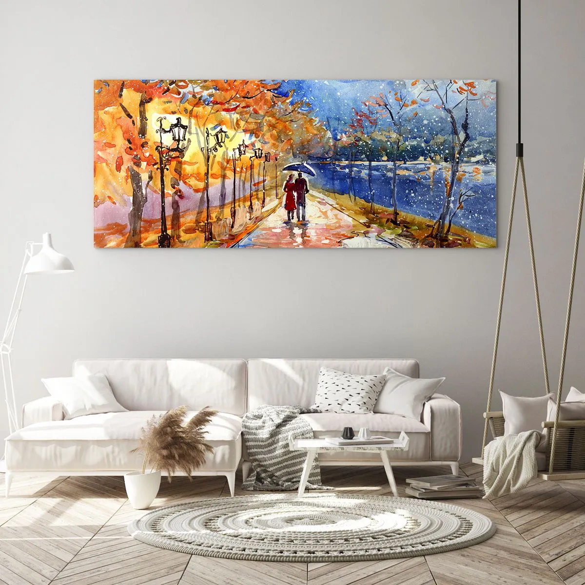 Glasbild - Bild auf glas - Gemeinsam bis an die Grenze der Zeit - 90x30 cm