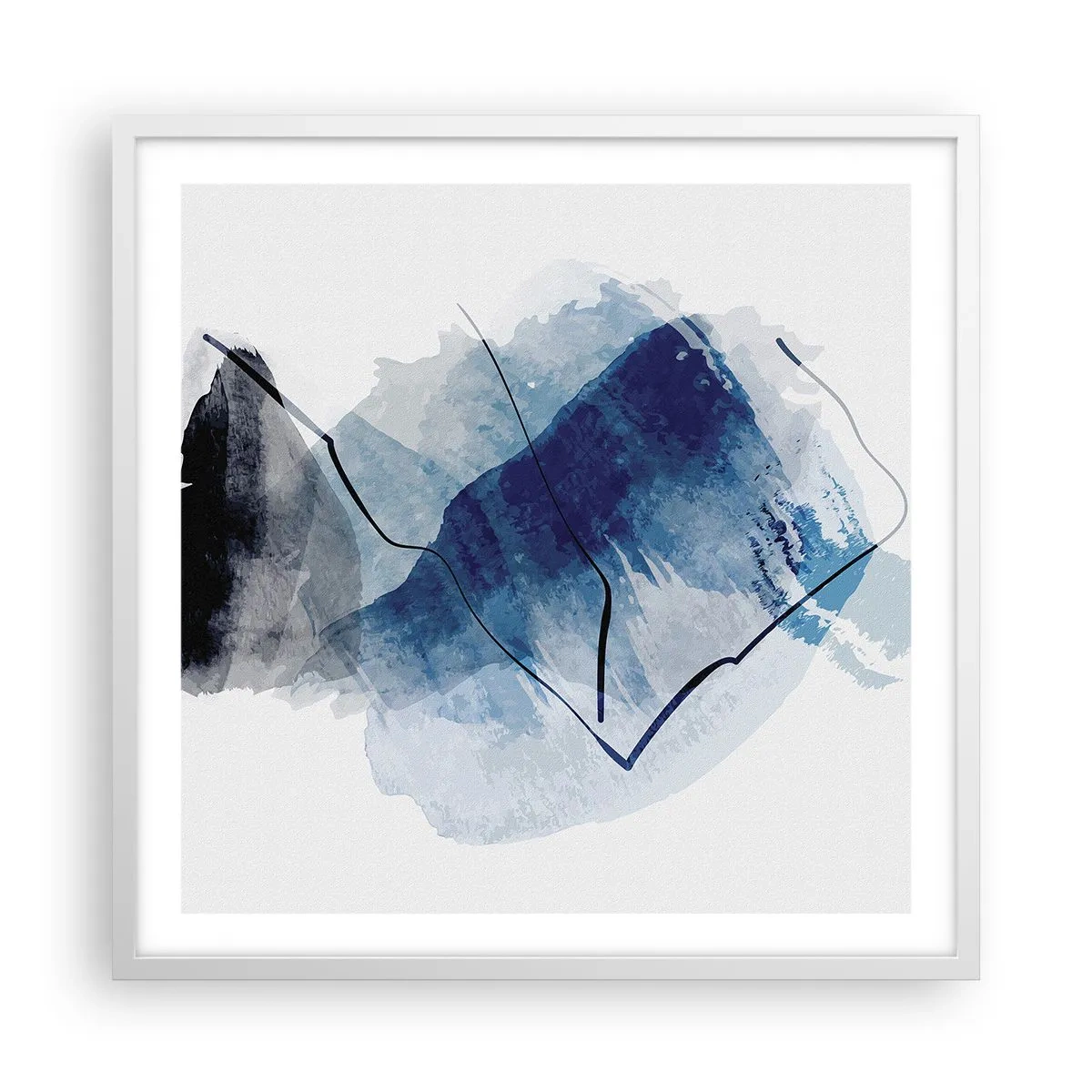 Poster in einem weißen Rahmen - Eisberg - 60x60 cm