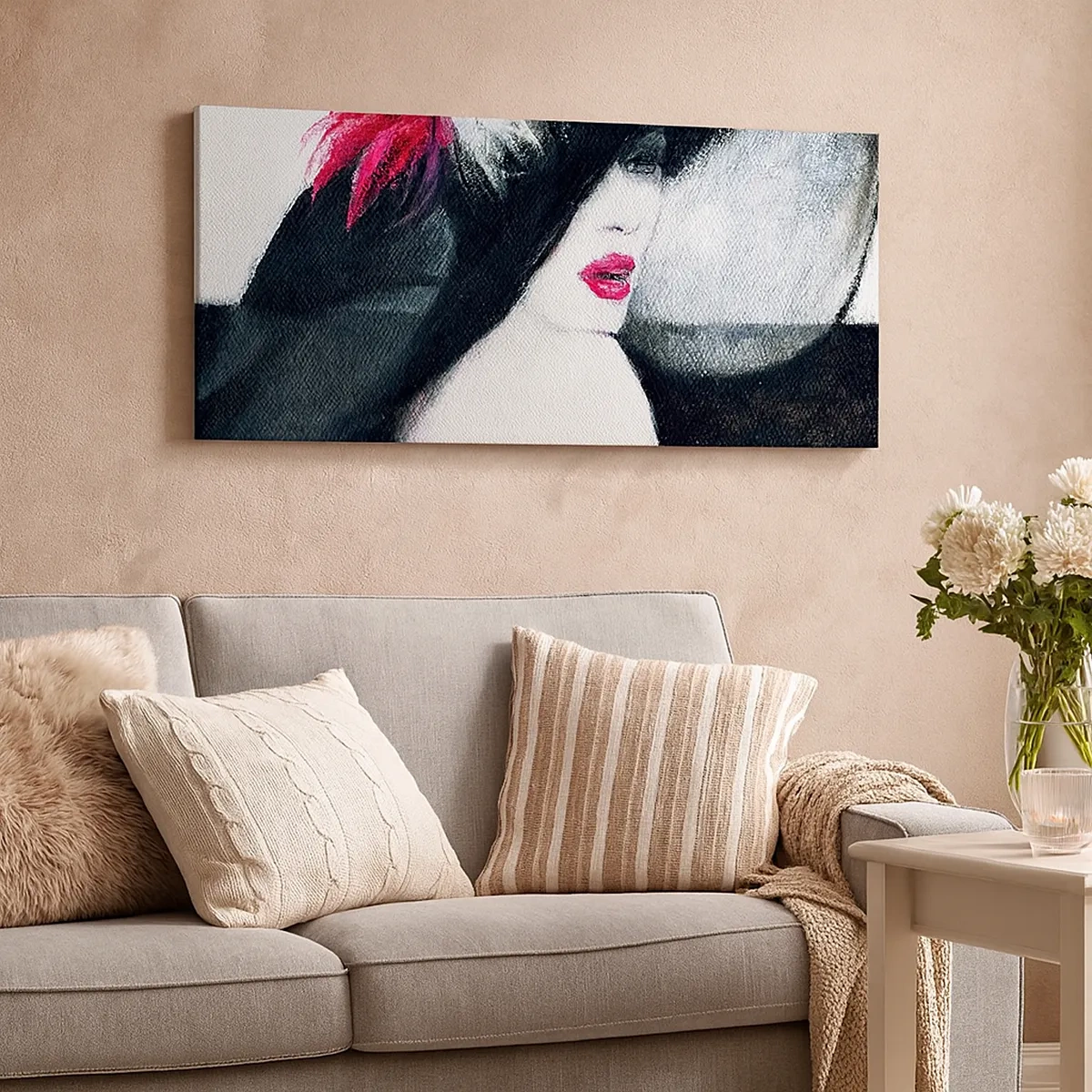 Bild auf Leinwand - Leinwandbild - Immer ein Geheimnis - 30x30 cm