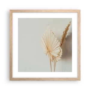 Poster in einem Rahmen aus heller Eiche - Wenn Sie Erleichterung brauchen - 40x40 cm