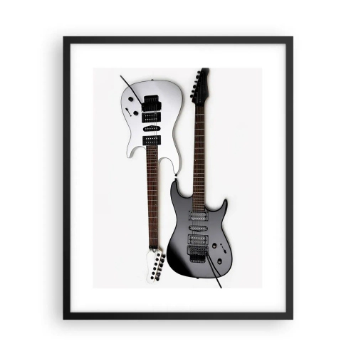 Poster in einem schwarzem Rahmen - Harmonie der Formen - 40x50 cm