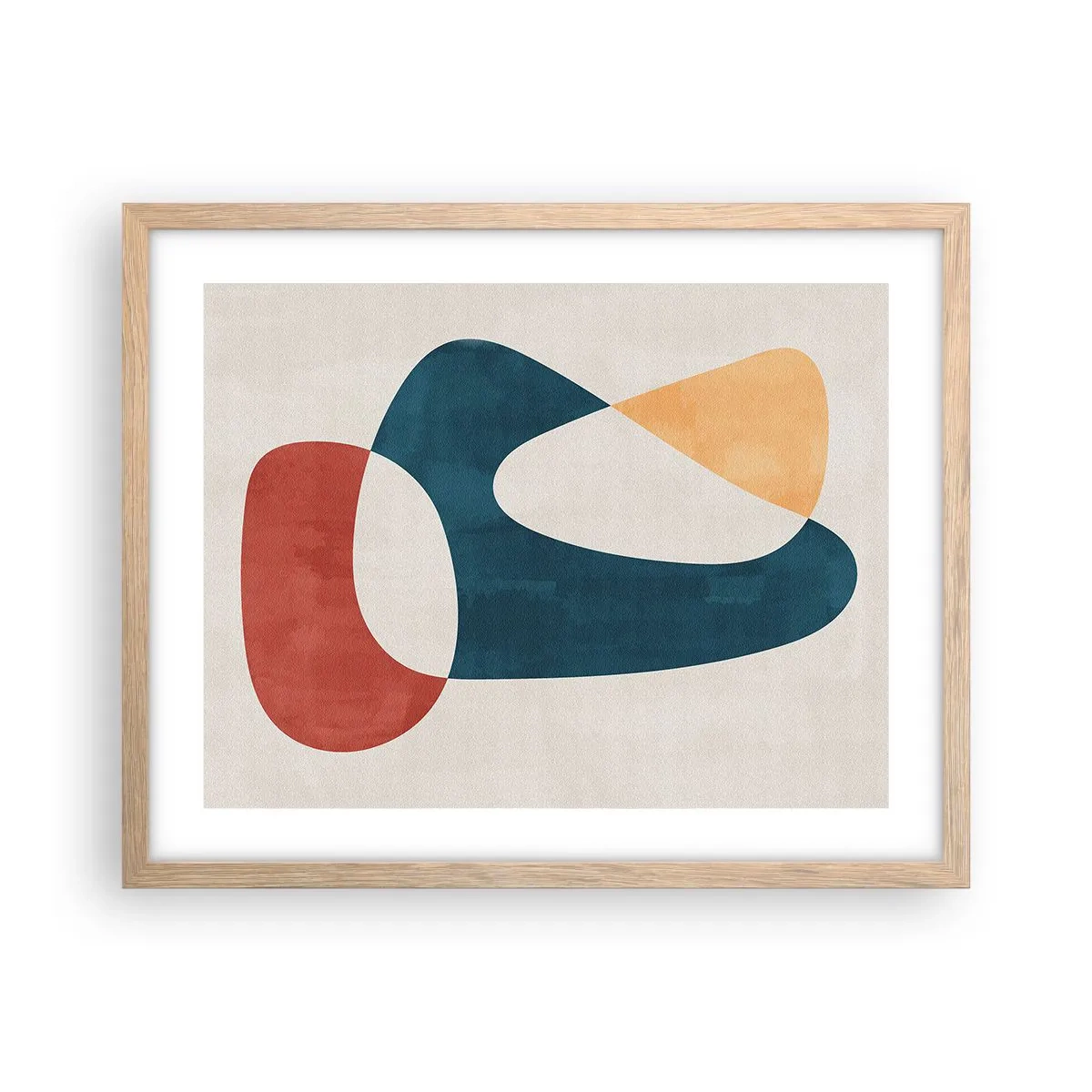 Poster in einem Rahmen aus heller Eiche - Einflüsse und Metamorphosen - 50x40 cm