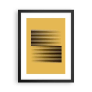 Poster in einem schwarzem Rahmen - Quadratur der Gegensätze - 30x40 cm