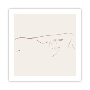 Poster - Die Form des Verlangens - 50x50 cm