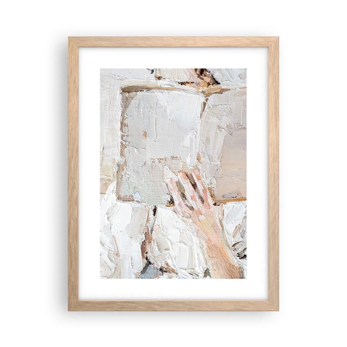 Poster in einem Rahmen aus heller Eiche - In einer anderen Welt - 30x40 cm