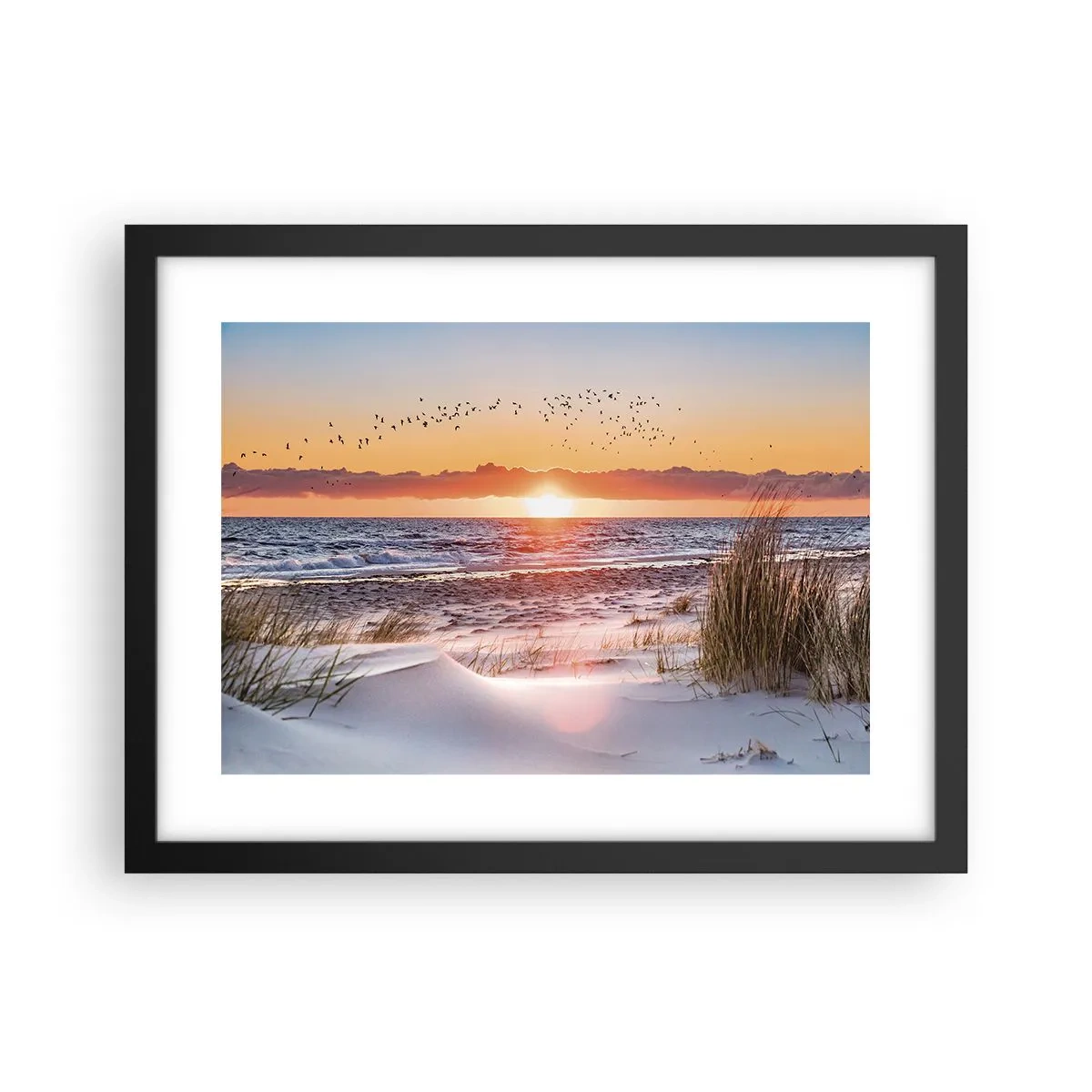 Poster in einem schwarzem Rahmen - Horizontale Landschaft - 40x30 cm