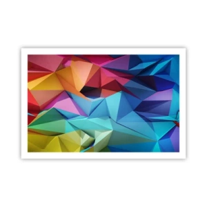 Poster - Regenbogen-Origami - 91x61 cm