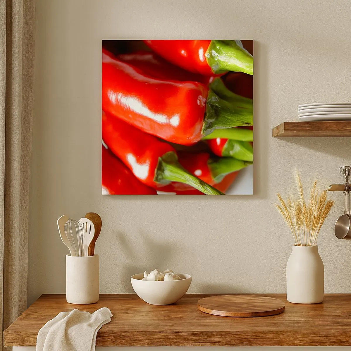 Bild auf Leinwand - Leinwandbild - Saftig, glänzend, glatt - 30x30 cm